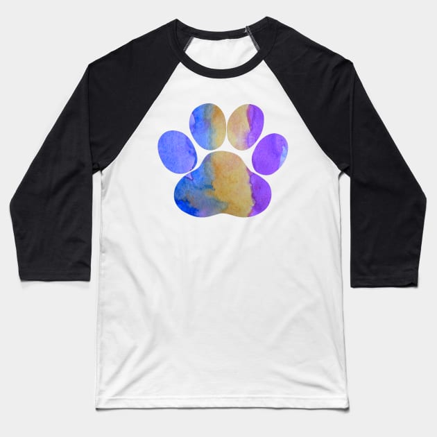 Dog Paw Baseball T-Shirt by BittenByErmines